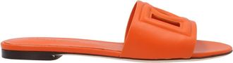 Dolce & Gabbana Orange Logo Sandals