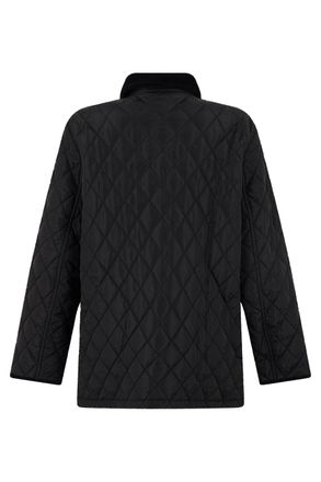 Burberry Quilted Shawl Collar Quilted Jacket - Black