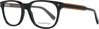 Ermenegildo Zegna Zwarte Heren Optische Brillen Vierkante Stijl - Heren - Brillen - Zwart - ONE Size - Accessoires