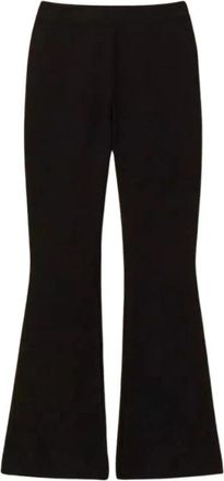 Twinset Actitude Wijde Broek - Dames - Wijde Broeken - Zwart - XS - Polyester - Broeken