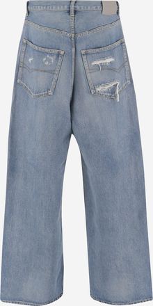 Balenciaga Mens Baggy Denim Jeans Cotton