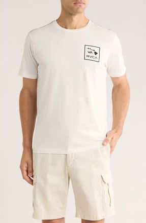 Rvca Island Cotton Graphic T-Shirt in Antique White at Nordstrom Rack, Size Xx-Large