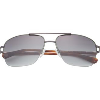 Ted Baker 59mm Rimless Navigator Sunglasses in Dark Gunmetal at Nordstrom Rack