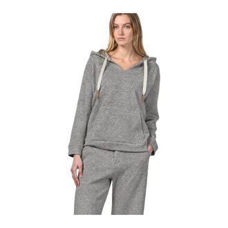 Mason's Felpa con cappuccio in jersey effetto maglia - - Sweatshirts & Hoodies - Donna - Grigio - XL