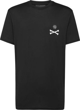 Philipp Plein T-shirt Round Neck SS Skeleton with Crystals