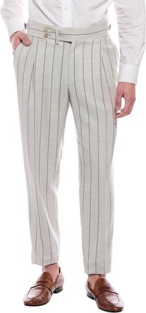 Isaia Wool, Silk, & Linen-Blend Trouser
