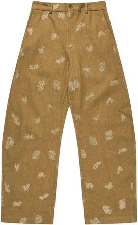 Munthe Wide Broeken - Dames - Wijde Broeken - Beige - S - Broeken