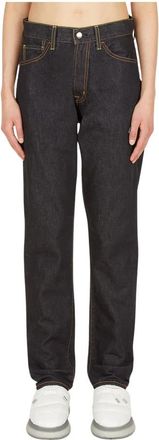 Moncler Logo Embroidery Jeans - Dames - Regular Fit Jeans - Zwart - 2XS - Katoen - Jeans