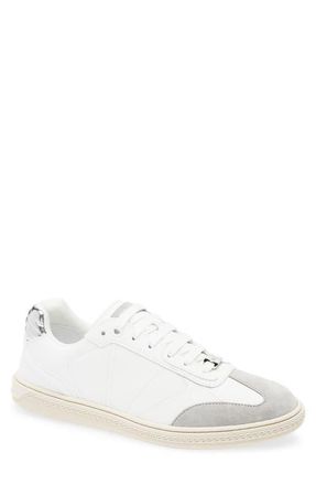 Versace Greca Court Sneaker in Pearl Grey White Silver at Nordstrom, Size 10Us