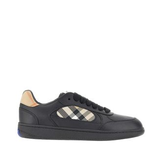 Burberry Leather and Check fabric Terrace sneakers Man 39