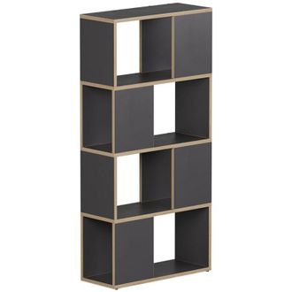 Vicco Separador De Ambientes Eneos, Antracita/roble, 60 X 124.5 Cm, Vicco