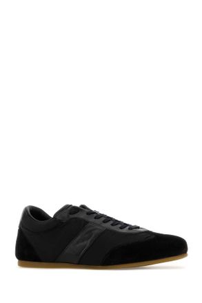 Christophe Lemaire Leather & Suede Sneaker - Black