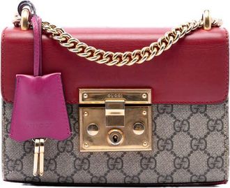 Gucci Pre-owned Gucci Small GG Supreme Padlock Crossbody Ladies T3YDV7LA781W9W5S