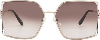 Chopard Brown Gradient Square Ladies Sunglasses SCHG68V 0A39 62