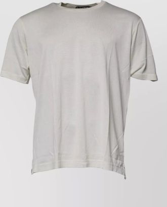 Dolce & Gabbana silk blend crew neck short sleeve t-shirt