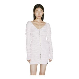 Isa Boulder Knitted Dresses, female, Pink, Size: M Cut-Out Cereal Mini Dress