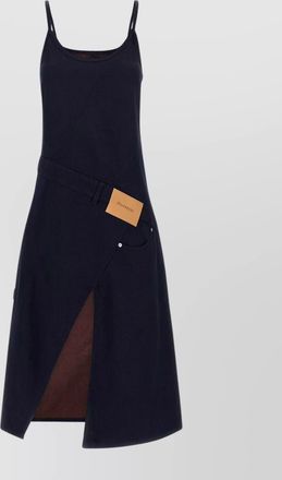 J.W.Anderson asymmetric hem belted workwear dress