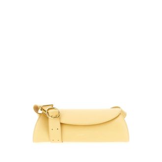 Jil Sander Cross Body Bags, female, Yellow, Size: ONE SIZE Cannolo Small Shoulder Bag