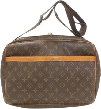 Louis Vuitton Pre-owned Cross Body Bags, female, Brown, Size: ONE SIZE Pre-owned Reporter GM Shoulder Bag