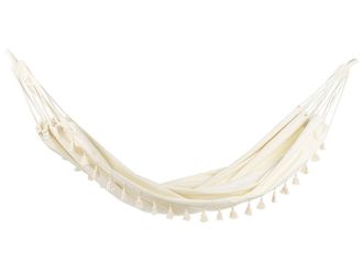 Beliani Hamaca algod&oacute;n beige