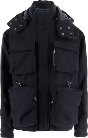 Woolrich Piumino con cappuccio rimovibile e zip - Blu