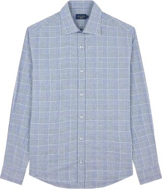 Paul & Shark checkered cotton shirt - Blue