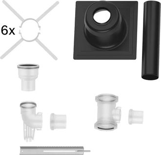 Bosch Accesorio De Evacuaci&oacute;n De Gases Fc-set110-c(14)3x Kit B&aacute;sico C(14)3, D:110mm, 7738113341