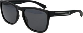 Polaroid Sunglasses, unisex, Black, Size: ONE SIZE Rectangular Frame Sunglasses