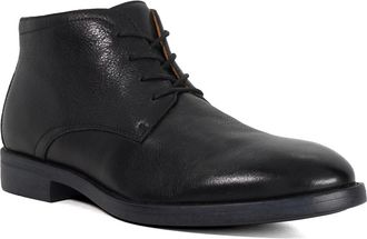 Dune London Mens Sainty - Casual Lace Up Boots - Black Leather - Size UK 11