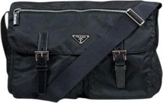 Prada unisex, Pre-owned, Zwart, Maat: ONE Size Nylon