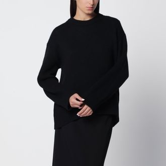 Lisa Yang Maglione Noor girocollo in cashmere nero