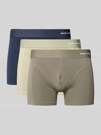 Jack & Jones Jack & Jones Trunks aus Viskose-Baumwoll-Mix Modell GABRIEL im 3er-Pack in Oliv, Gr&ouml;&szlig;e XXL