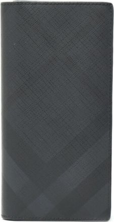 Burberry Black Pvc Long Wallet (Bi-Fold) (Pre-Owned)