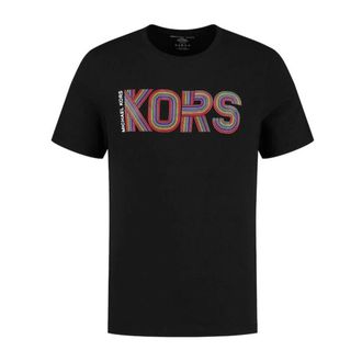 Michael Kors Heren, Tops, Zwart, Maat: L Katoen
