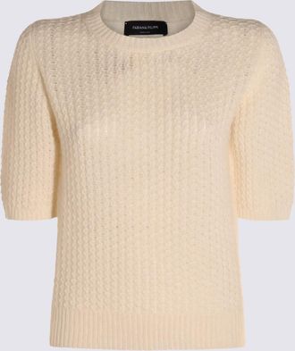 Fabiana Filippi White Wool Knitwear