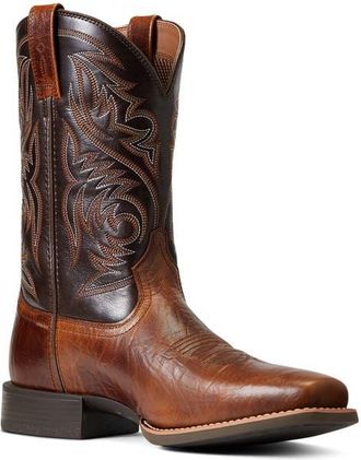 Ariat Sport Herdsman Square Toe Cowboy Boot in Peanut Butter/Chaga Brown at Nordstrom, Size 11.5
