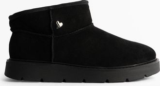 Skechers 167848/bbk Keepsakes Cozy - Mini Womens Boots Black Leather - Size UK 5.5