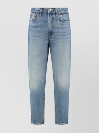 Re/Done high-rise straight-leg jeans