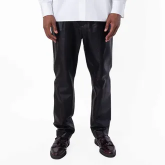 Bally Black Leather Trousers