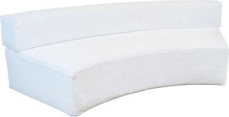 MX HOME Sof&aacute; banqueta media luna - Blanco rafia