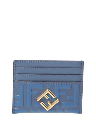 Fendi FF Diamonds Leather Card Holder