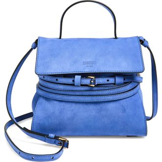 Moschino Tie Me Leather Handbag in Klein 71A Of0 at Nordstrom
