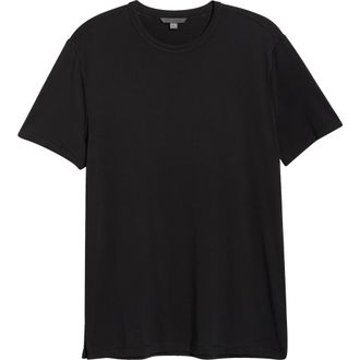 John Varvatos Bale Crewneck Cotton Blend T-Shirt in Black at Nordstrom, Size Xx-Large