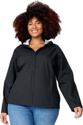 Free Country Womens Plus Size X2O Packable Rain Jacket