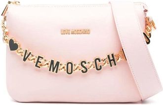 Moschino Chain Link Logo Shoulder Bag