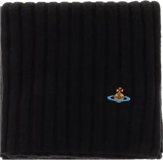 Vivienne Westwood Accessoires, unisex, Zwart, ONE Size, Kasjmier, Cashmere Sjaal Klassiek