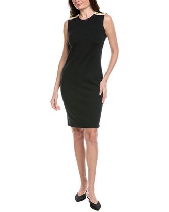 St. John Milano Knit Wool-Blend Sheath Dress