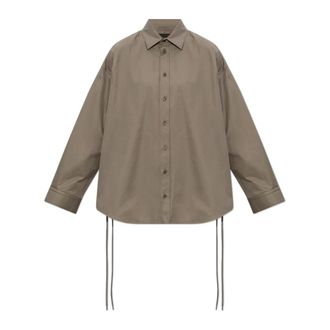 Balenciaga Oversized Shirt - female - Balenciaga - Shirts - Green - 3XS - Blouses & Shirts