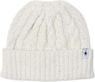 Smartwool Cable Knit Beanie Traditional Womens Hats Natural, Cable Knit/Nylon/Polyester