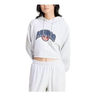 adidas (WMNS) adidas Originals Cropped Hoodie Asia Sizing White IS2319